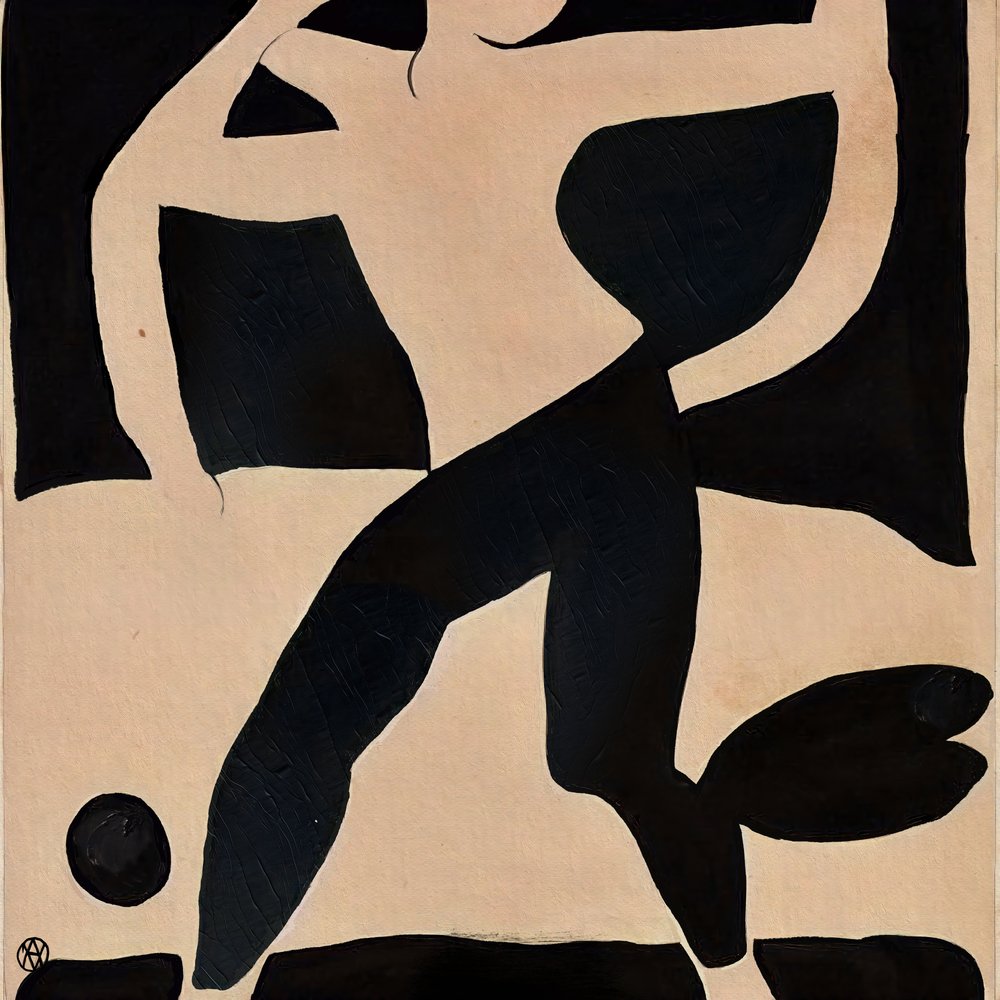 Dynamische abstrakte Figur von André Viana
