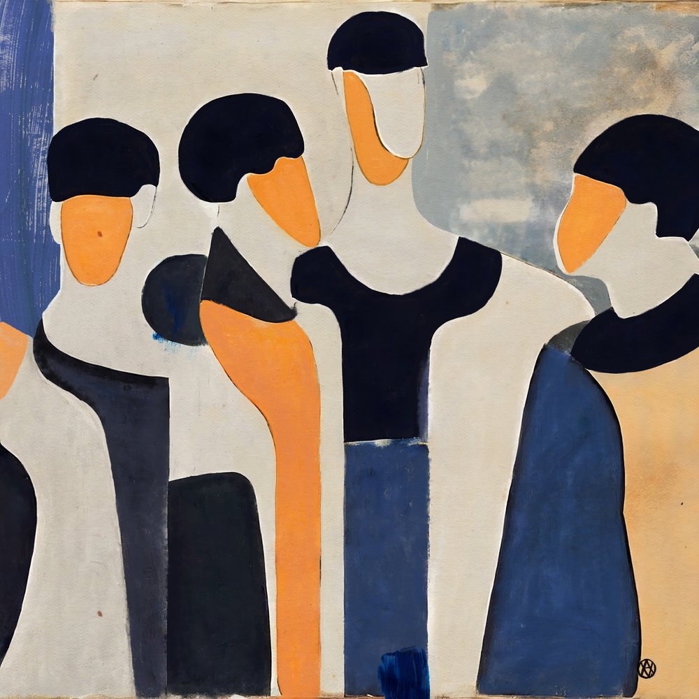Moderne abstrakte Figuren von André Viana