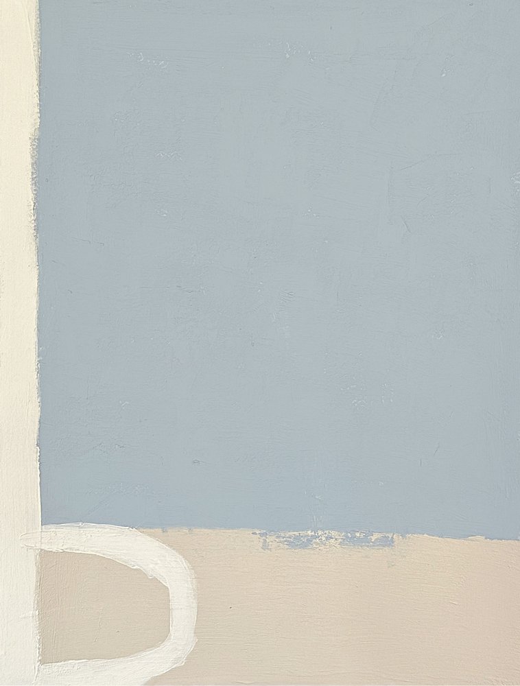 Serene Blau-Beige-Abstrakt von Andrea Reichhart