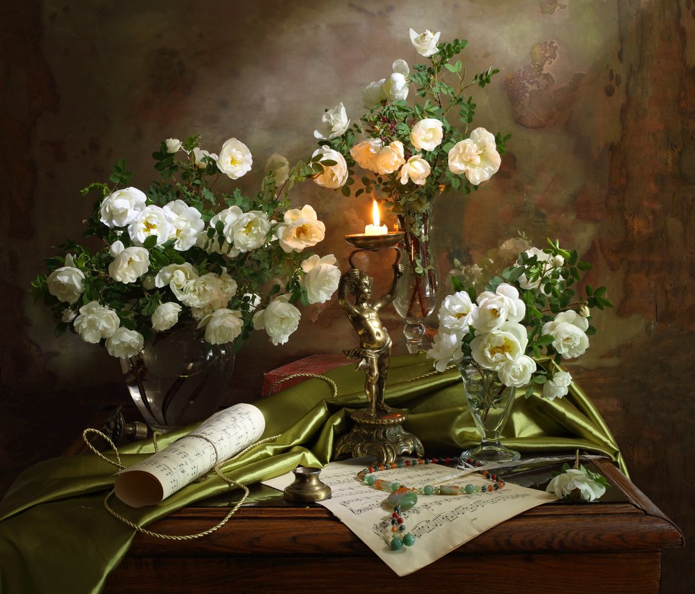 Kerzenlicht Rosen und Musik von Andrey Morozov
