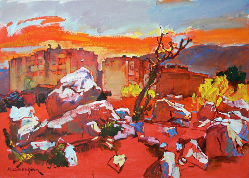 Berglandschaft von Andrii Kutsachenko
