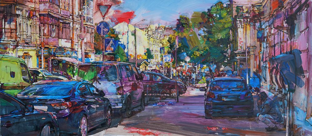Lebendige Stadtstraße von Andrii Kutsachenko