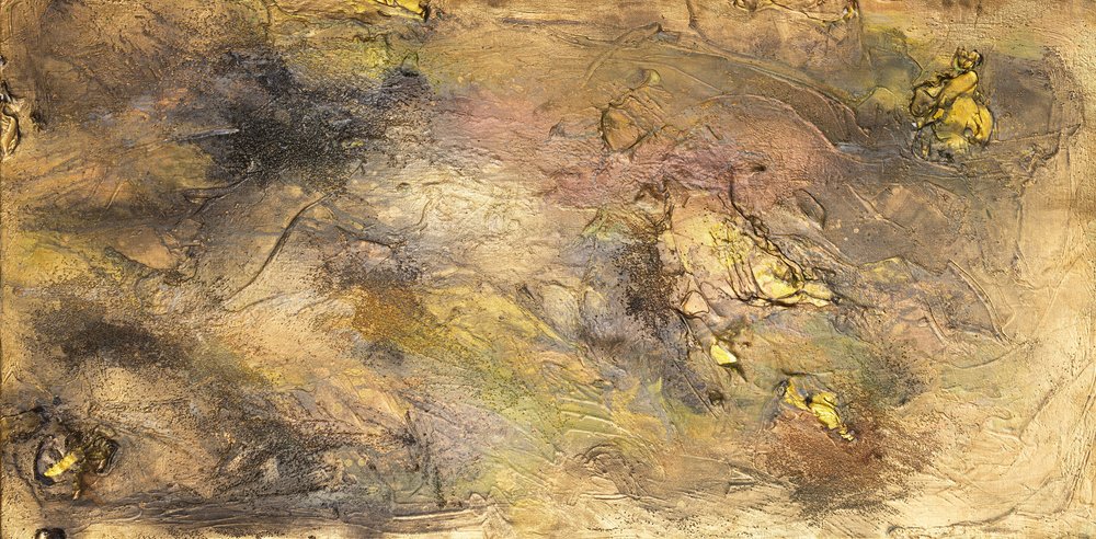 Erdige goldene Texturen von Anete Purina-Purite