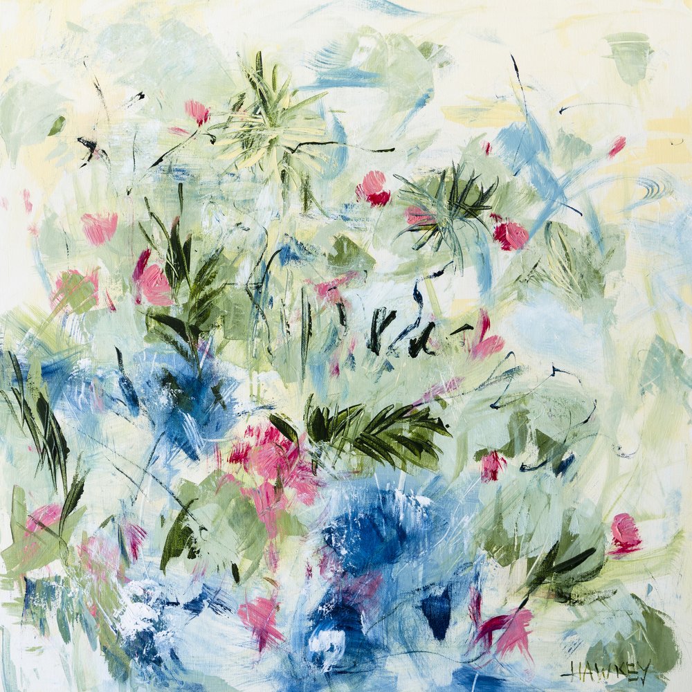 Blassblaue Botanicals von Angela Hawkey