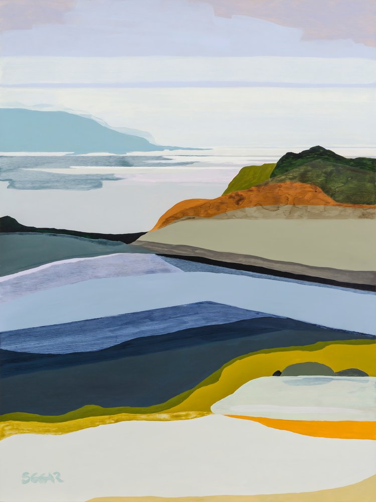 Abstrakte Küstenlandschaft von Angela Seear