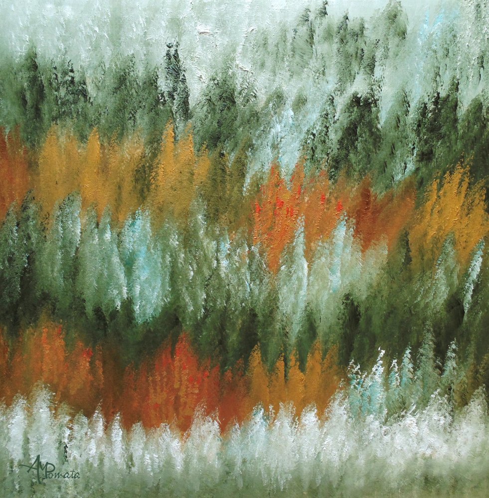 Abstrakter Herbstwald von Angeles M. Pomata