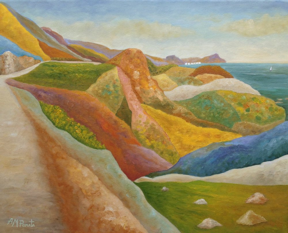 Bunte Küstenlandschaft von Angeles M. Pomata