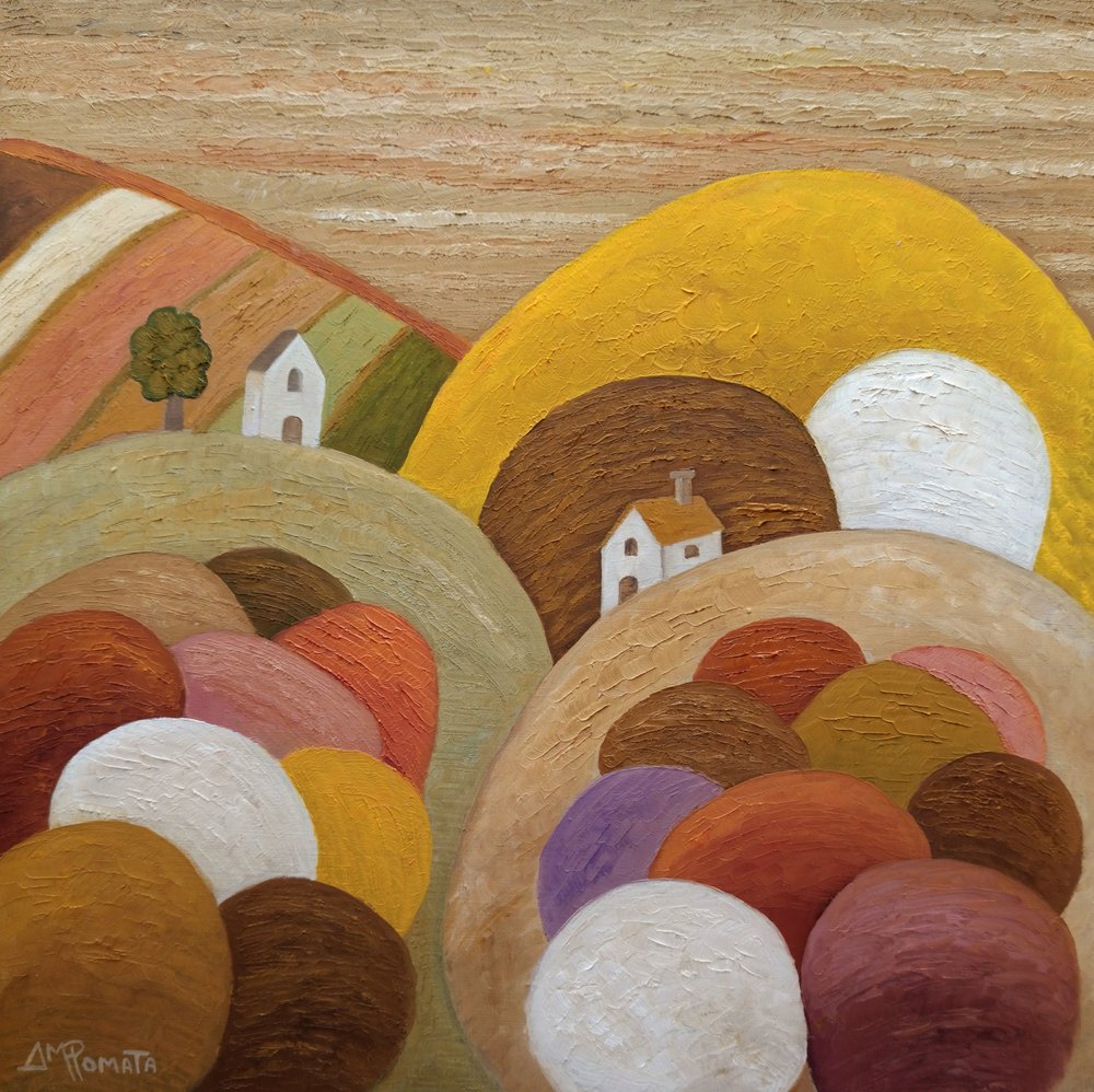 Buntes Hangdorf von Angeles M. Pomata