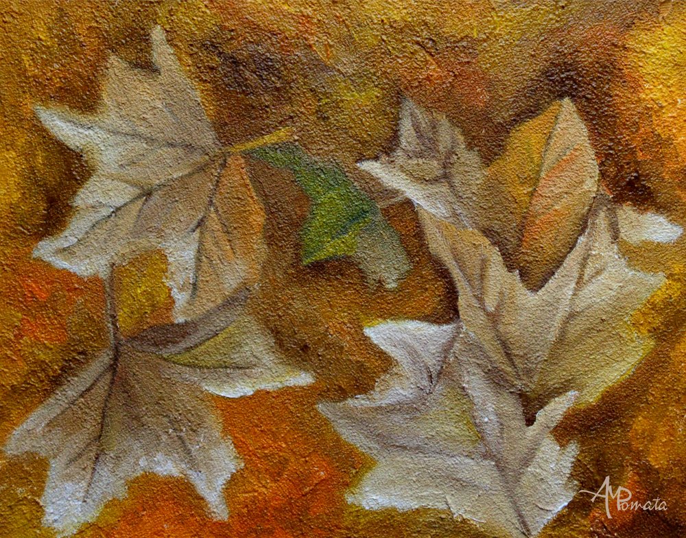 Gefallene Herbstblätter von Angeles M. Pomata