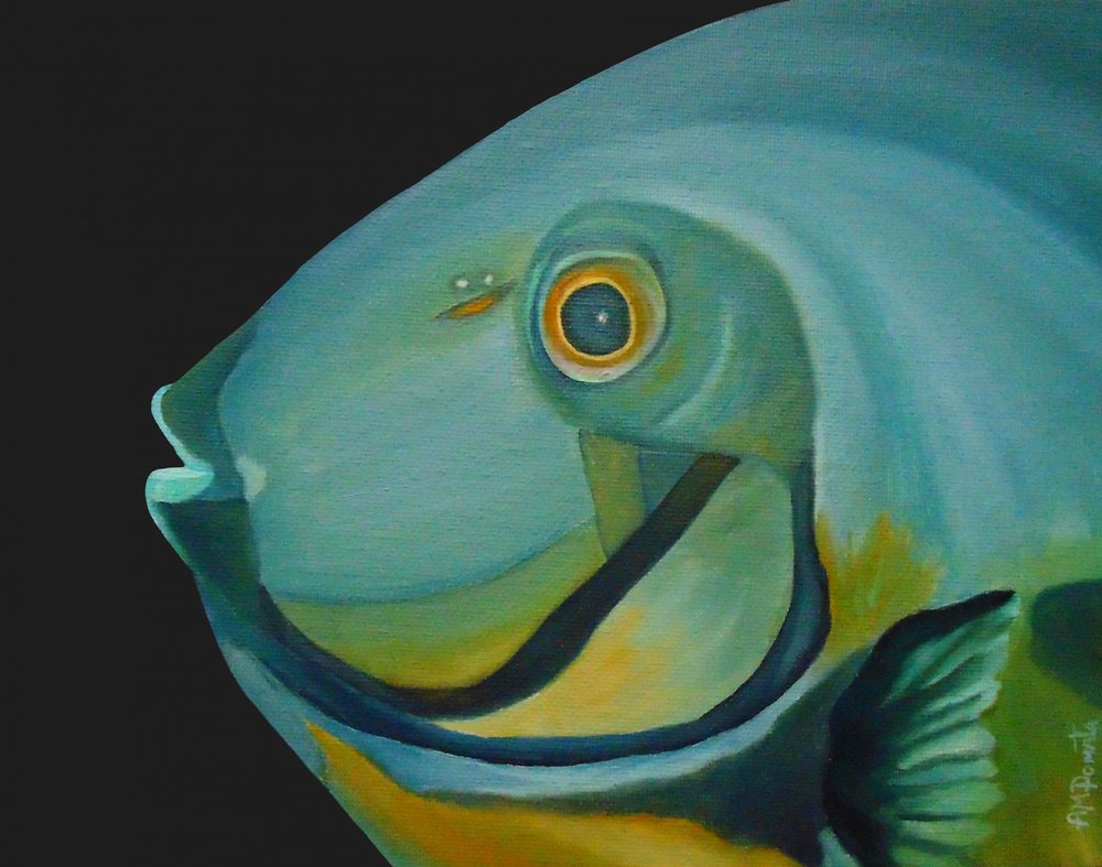 Stilisierter tropischer Fisch von Angeles M. Pomata