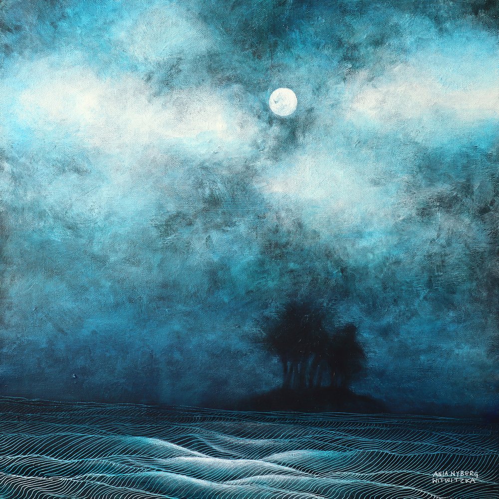 Mondbeschienene Inselnacht von Ania Witwitzka