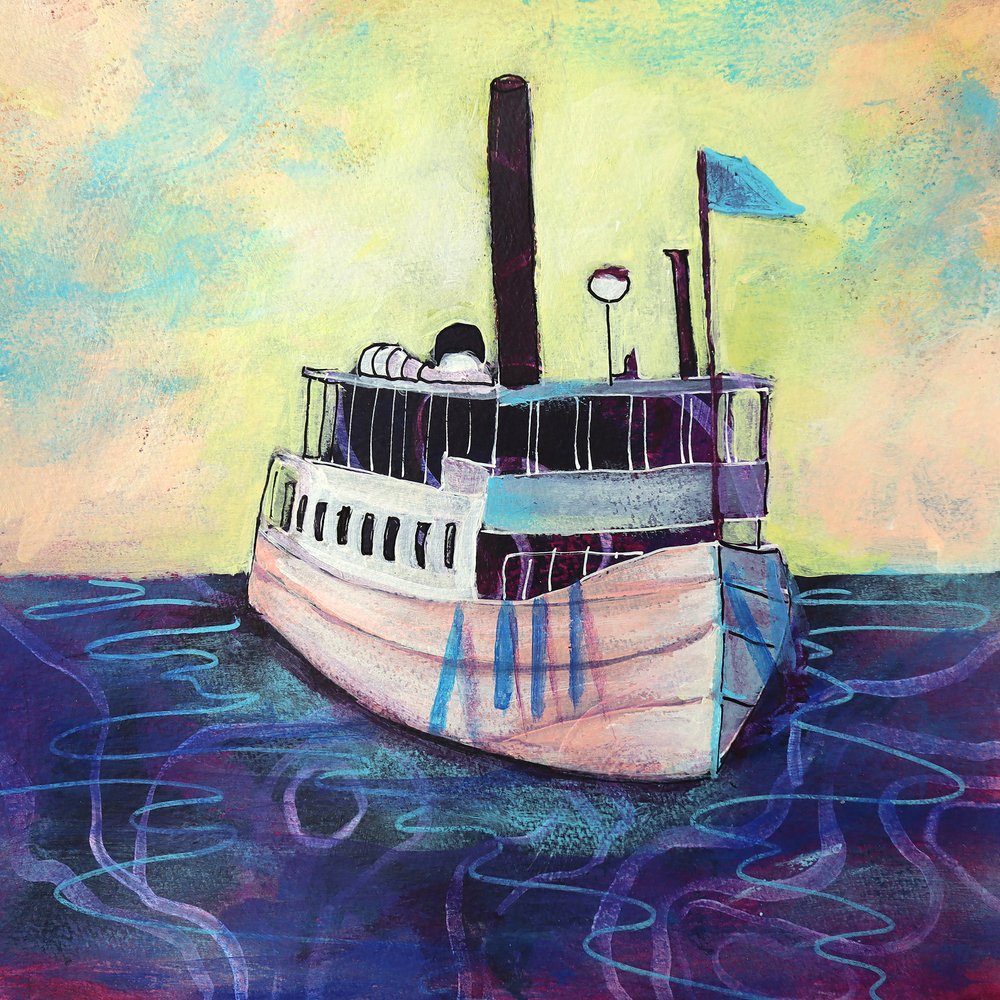 Gemütliches Flussboot von Ania Witwitzka
