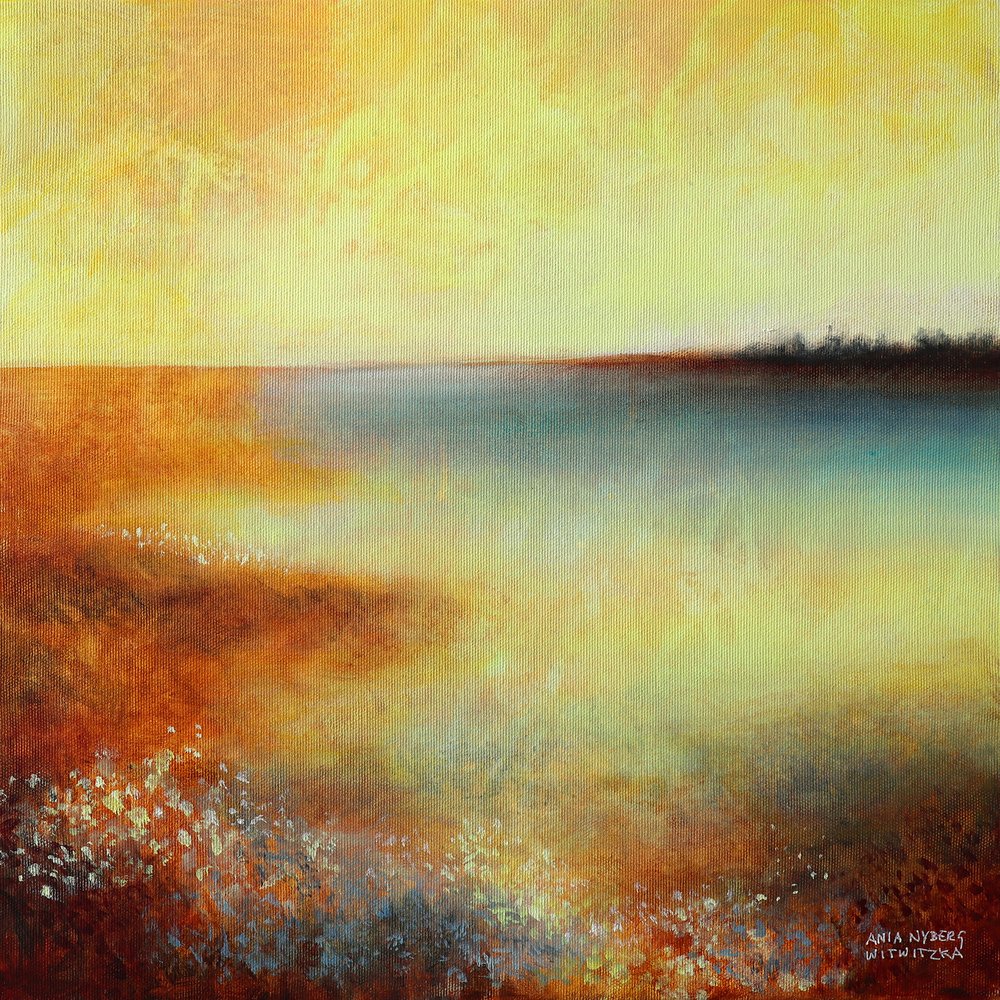 Ruhiger Abstrakter Sonnenuntergang von Ania Witwitzka