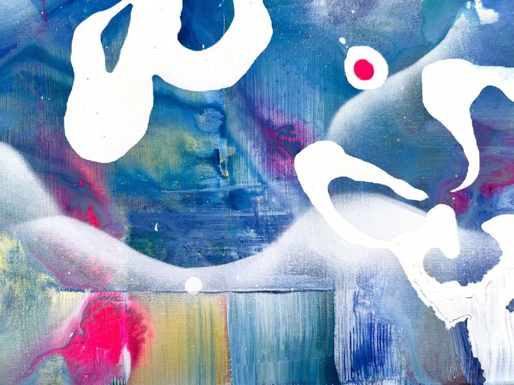 Lebendiges flüssiges Abstrakt von Anna Viklund