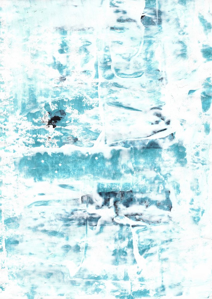 Gelassene Aqua Abstraktion von Annick