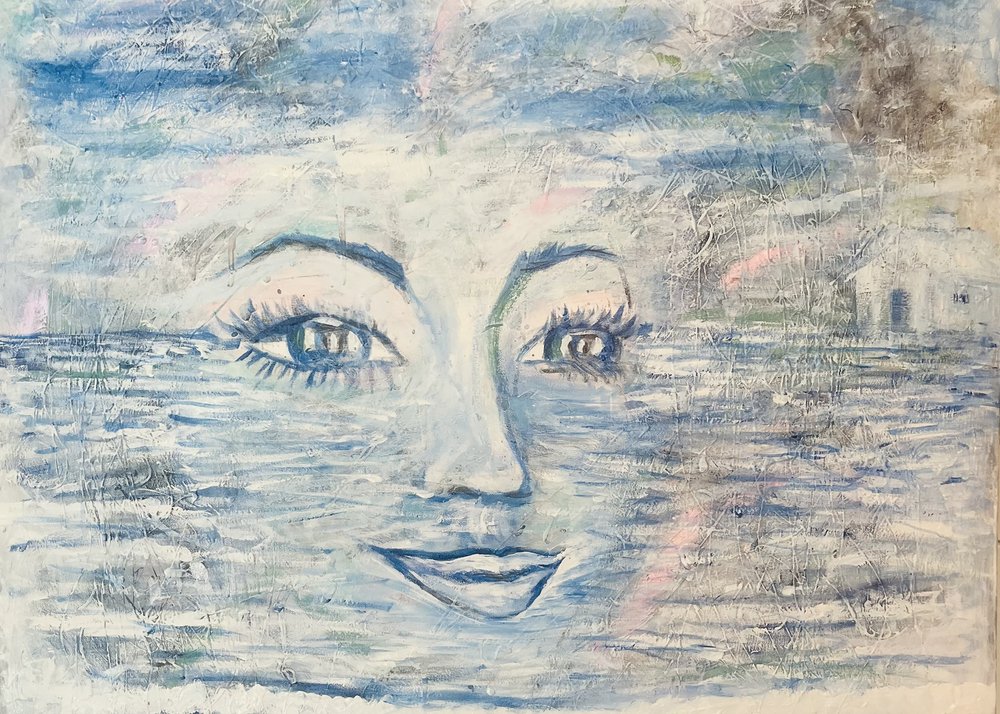 Träumendes Wasser Gesicht von Annika Tiren