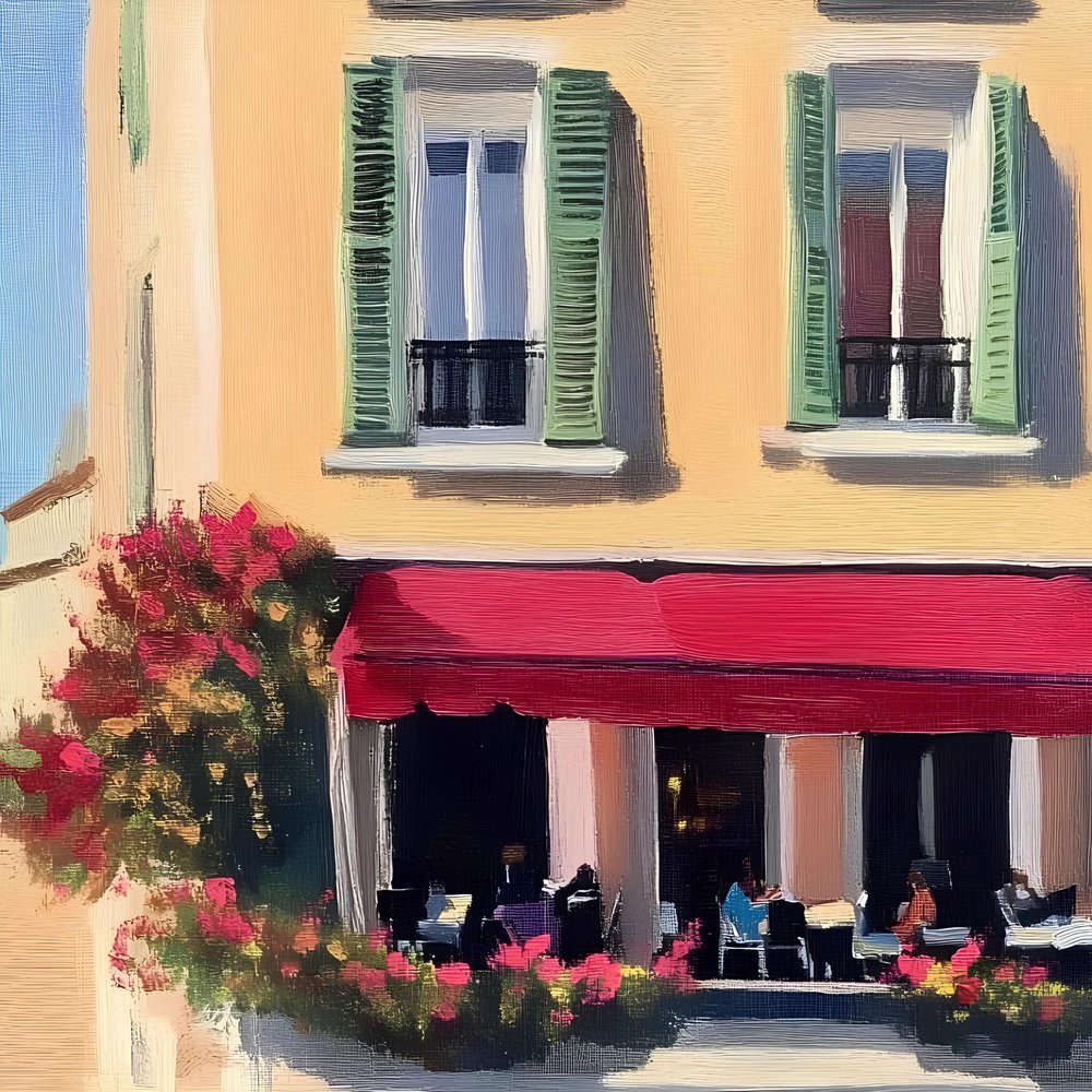 Europäisches Café Blüten von Avanesova Elena