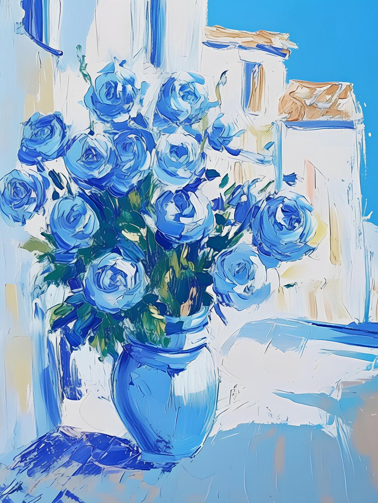 Mediterrane blaue Rosen von Avanesova Elena