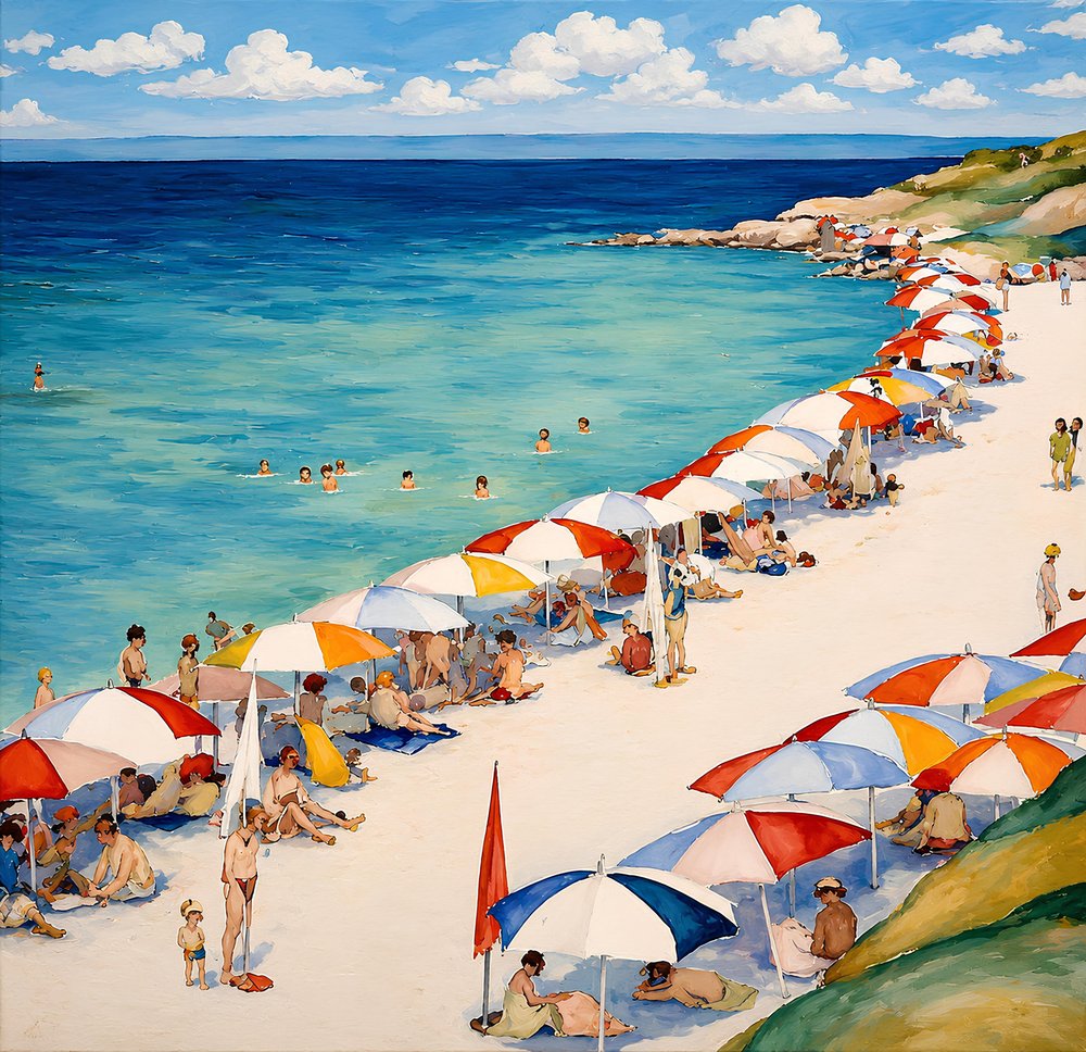 Sonniger Strandtag von Avanesova Elena