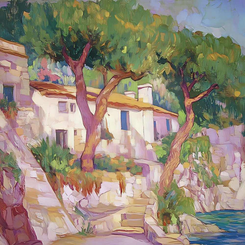 Sonniger Küstenpfad von Avanesova Elena
