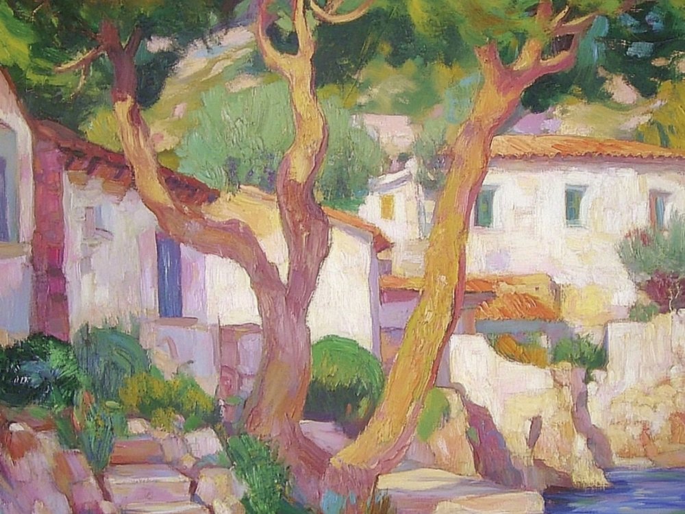 Sonniges Küstendorf von Avanesova Elena