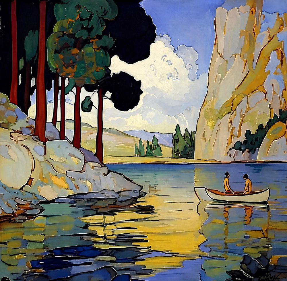 Ruhiger Bergsee von Avanesova Elena