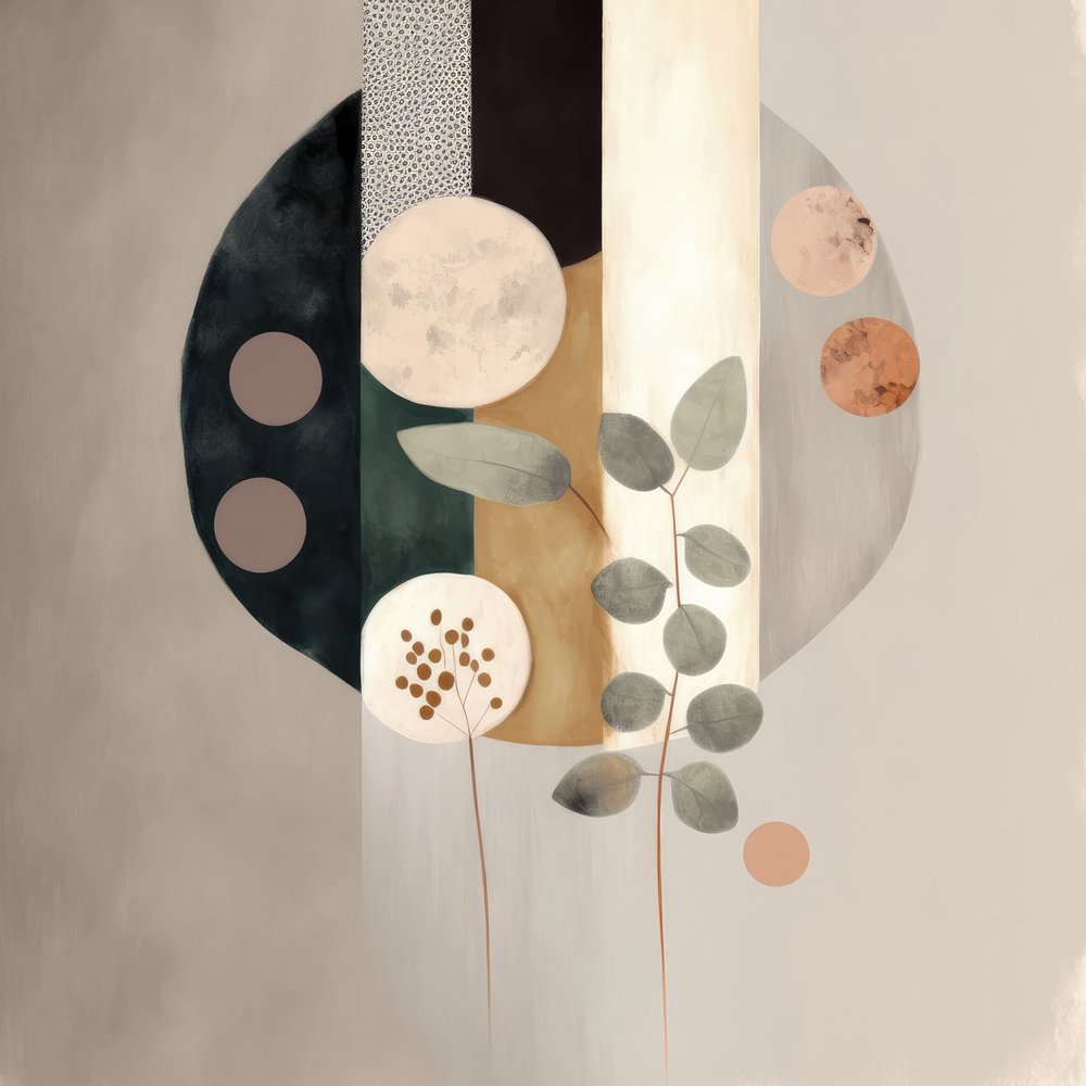 Erdige abstrakte Botanicals von Bella Eve