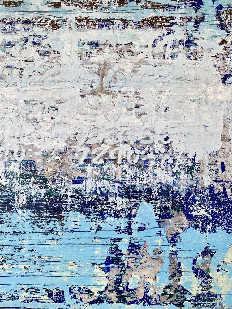 Verwitterte Blaue Textur von Berit Pihl
