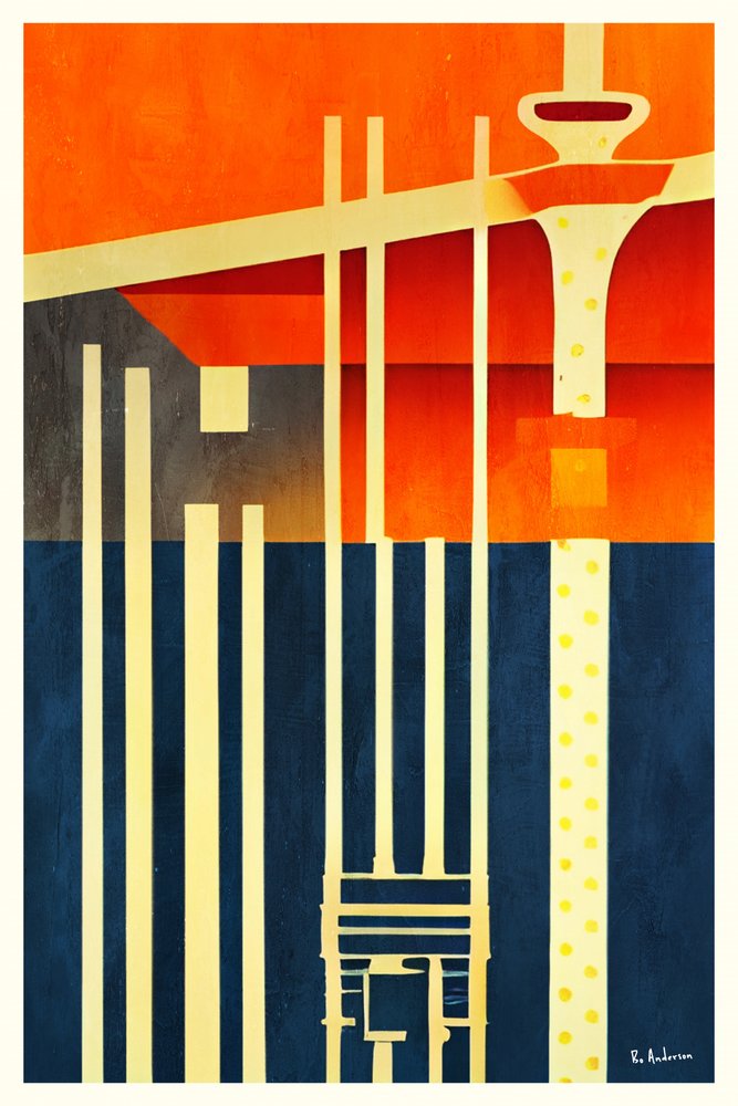 Moderne Geometrische Struktur von Bo Anderson