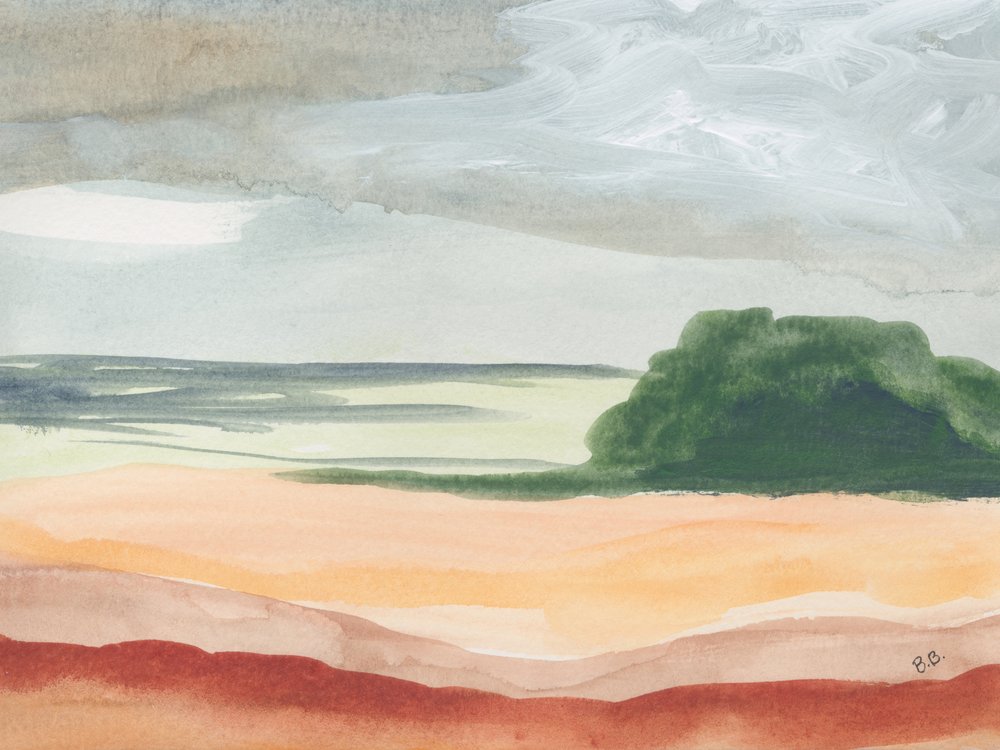 Abstrakte Wüstenlandschaft von Bronwyn Baker