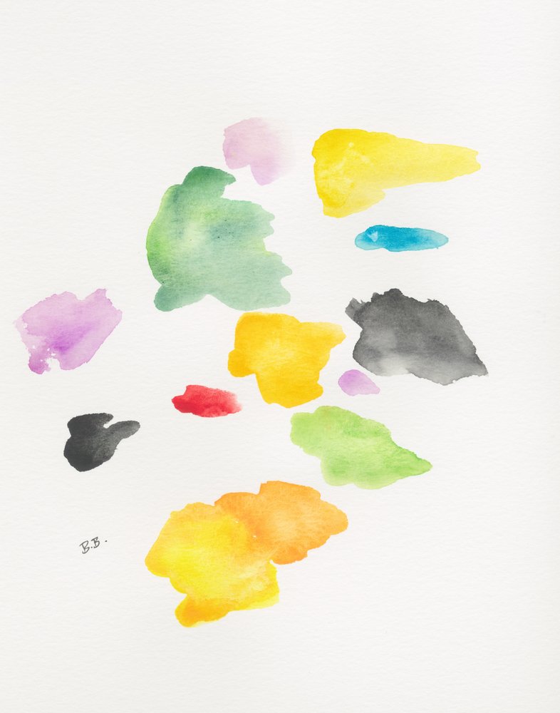 Bunte Flüssige Formen von Bronwyn Baker
