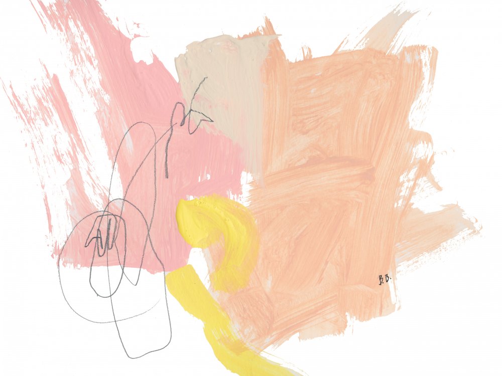Moderne abstrakte Pastellfarben von Bronwyn Baker