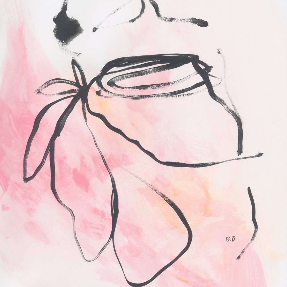 Sanfte Rosa Blüte von Bronwyn Baker