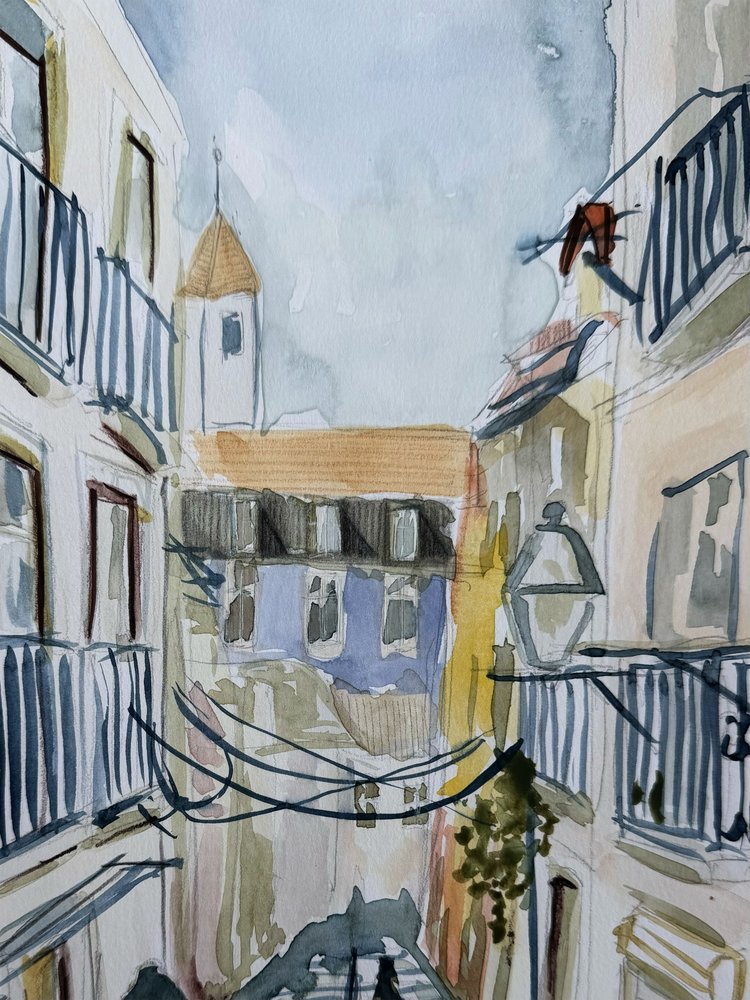 Charmante Stadtgasse von Carola Cedell