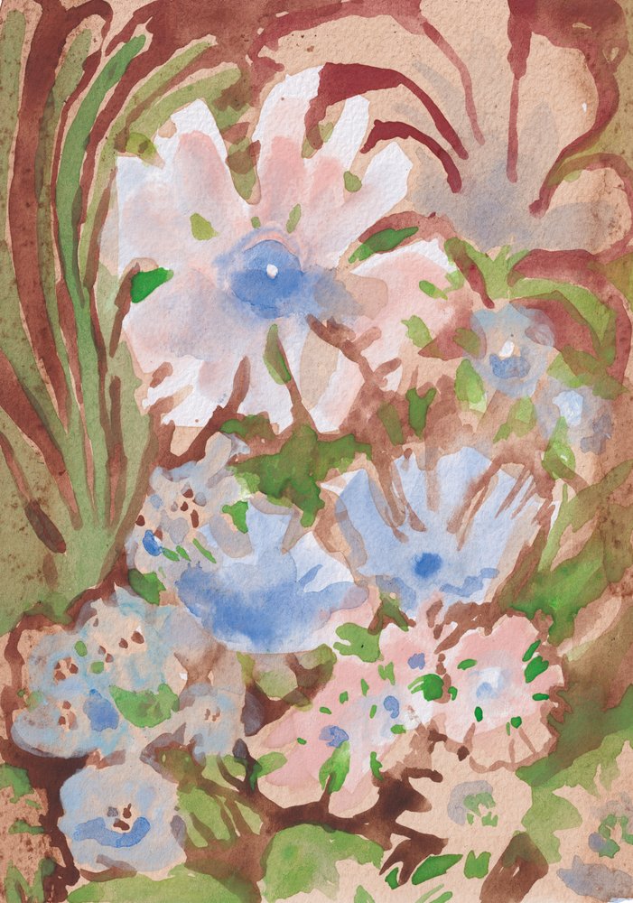 Weiche Aquarellblumen von Catalina Somolinos