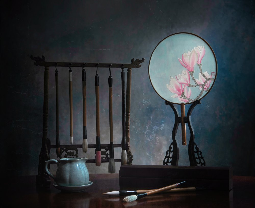 Chinesische Magnolie Stillleben von Catherine Wang