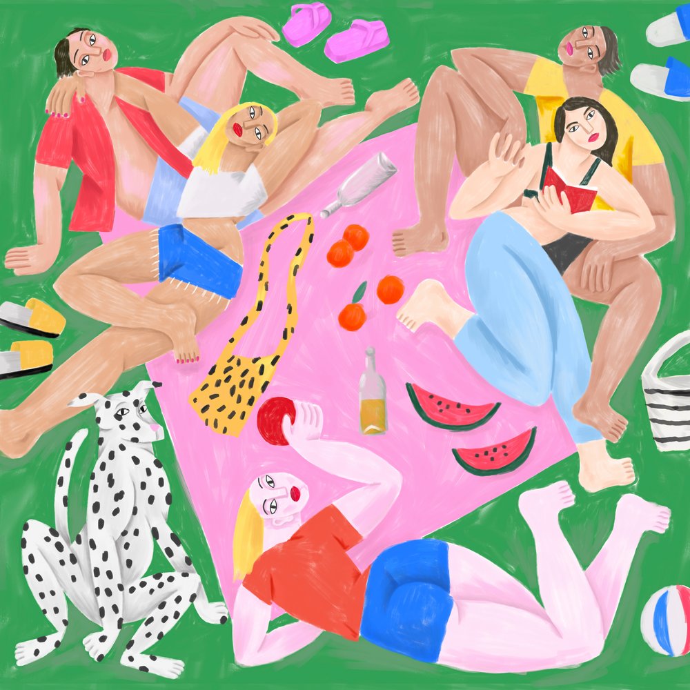 Auf dem Gras von Cépé