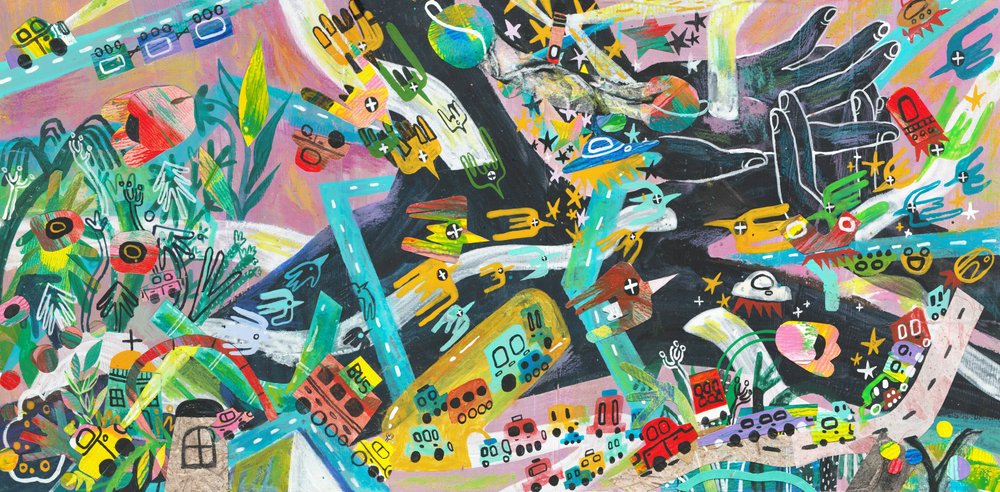 Verbundene Urbane Welt von Changyu Zou