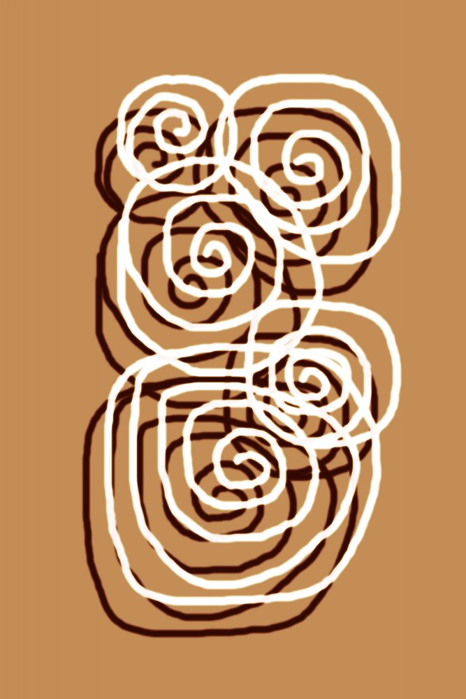 Wirbelnde abstrakte Wirbel von Christina Sillen