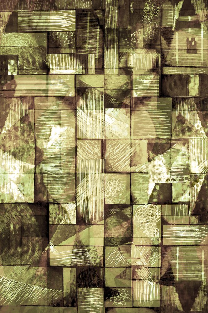 Erdige geometrische Fragmente von Christina Sillen