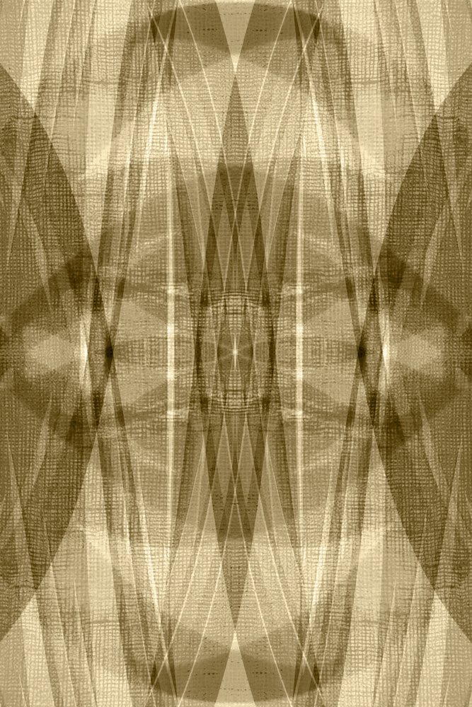 Goldene Geometrische Schichten von Christina Sillen