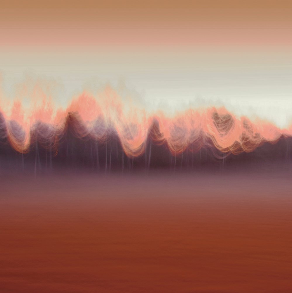 Warme abstrakte Landschaft von Christina Sillen