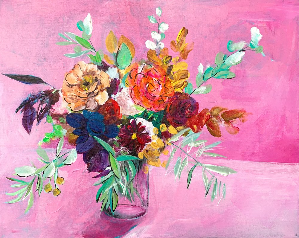 Lebendiger Blumenstrauß von Christine Lindstrom