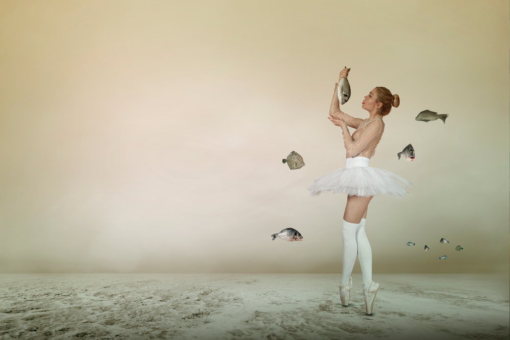 Ballerina und Schwebender Fisch von Christine von Diepenbroek