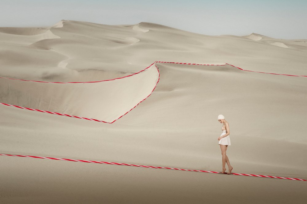Roter Band Wüstenwanderung von Christine von Diepenbroek