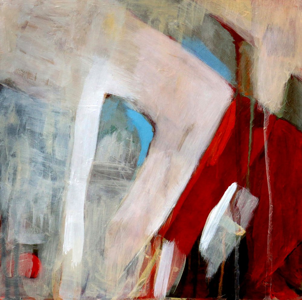 Dynamische rote Figur von Claire Lerner