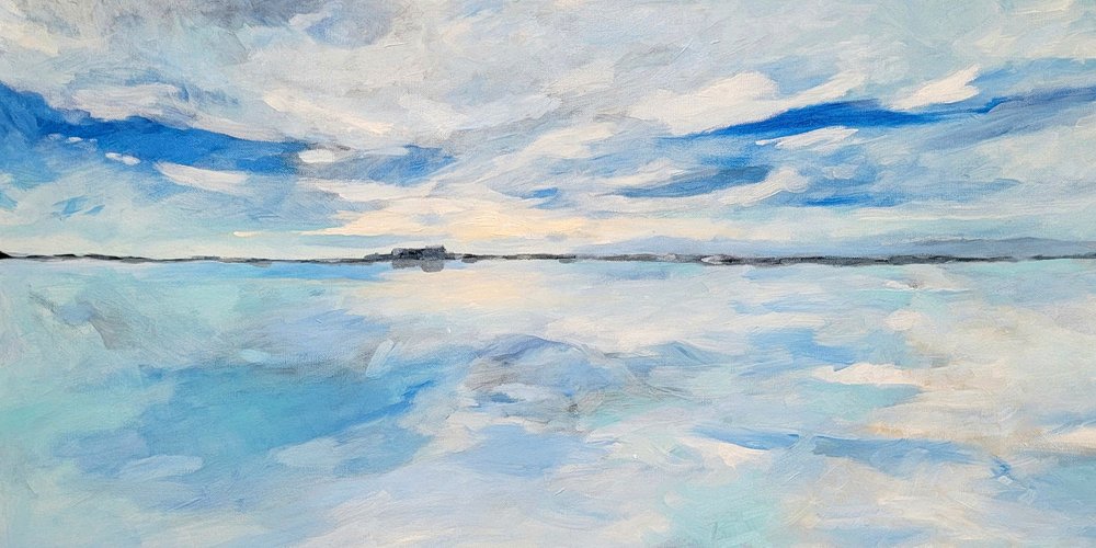 Ruhige Himmelsreflexion von Claire Whitehead