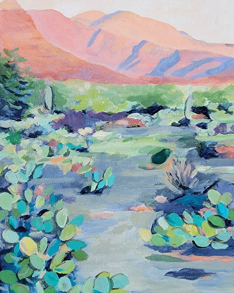 Lebendige Wüstenlandschaft von Claire Whitehead