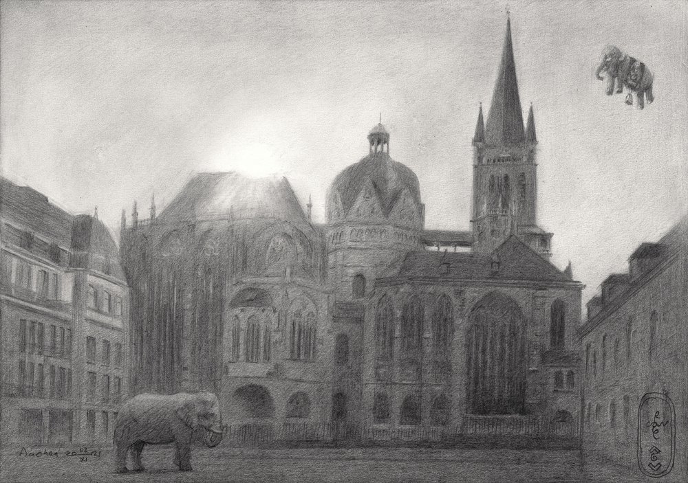 Fliegender Elefant Kathedrale von Corné Akkers
