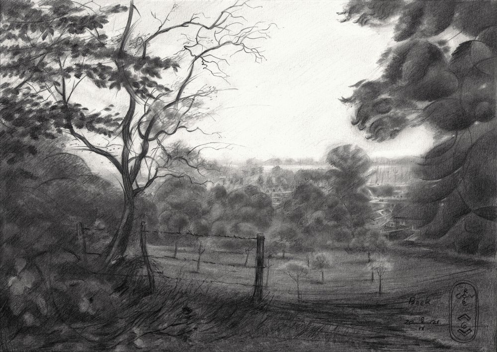 Serene Tal Landschaft von Corné Akkers